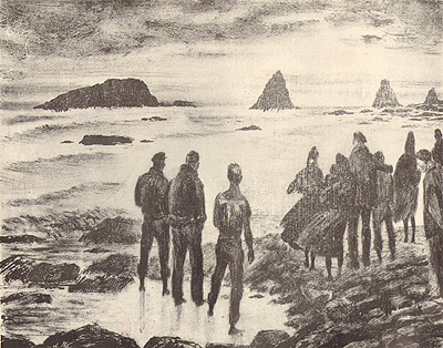 I Malavoglia, disegno pubblicitario agosto 1947