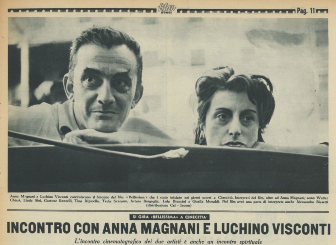 Incontro con Anna Magnani e Luchino Visconti