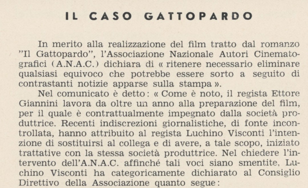 Il Caso Gattopardo