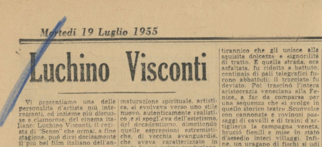 Luchino Visconti 19 luglio 1955