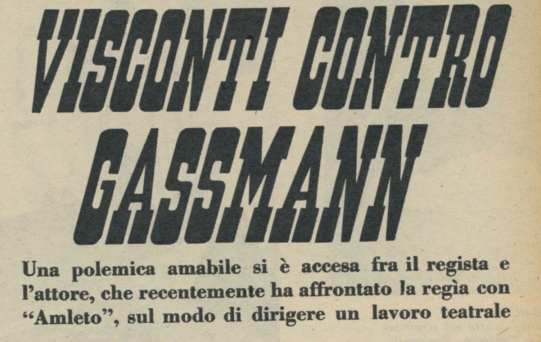 Visconti contro Gassman