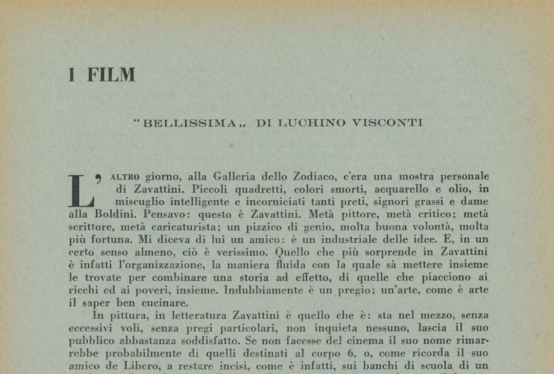 Bellissima di Luchino Visconti