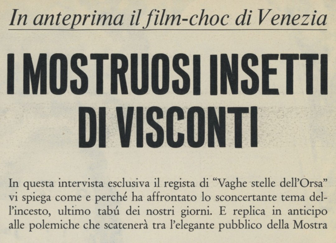 Vaghe stelle dell'Orsa di Luchino Visconti