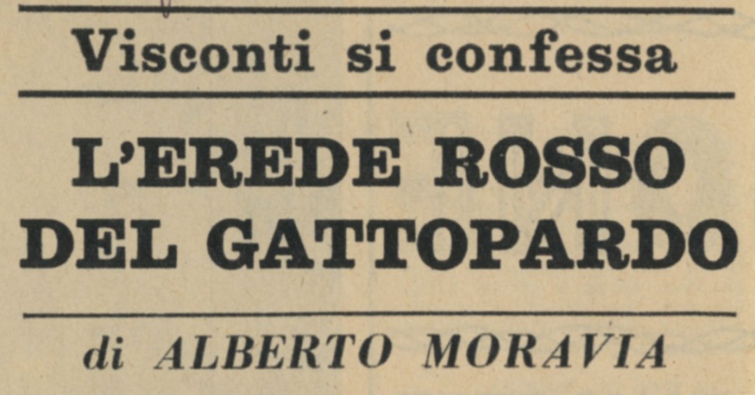L'erede rosso del Gattopardo