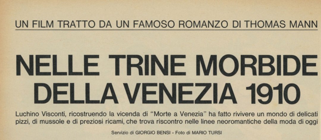 Nelle trine morbide della Venezia 1910