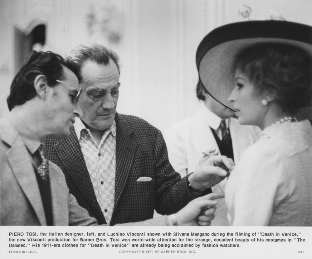Piero Tosi, Luchino Visconti, Silvana Mangano