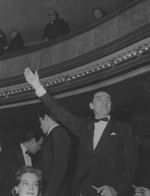 Luchino Visconti al Théâtre des Champs-Élysées, Parigi 23 febbraio 1961
