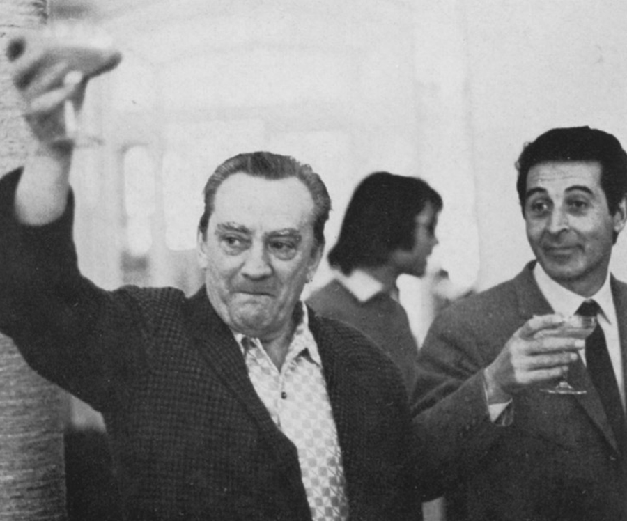 Luchino Visconti e Mario Gallo, produttore esecutivo di Morte a Venezia