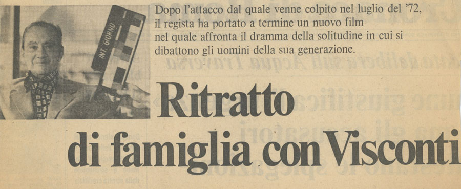 Ritratto di famiglia con Visconti