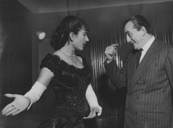 Maria Meneghini Callas e Luchino Visconti