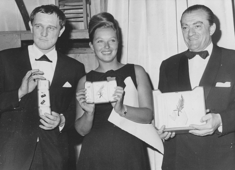 Richard Harris, Marina Vlady, Luchino Visconti