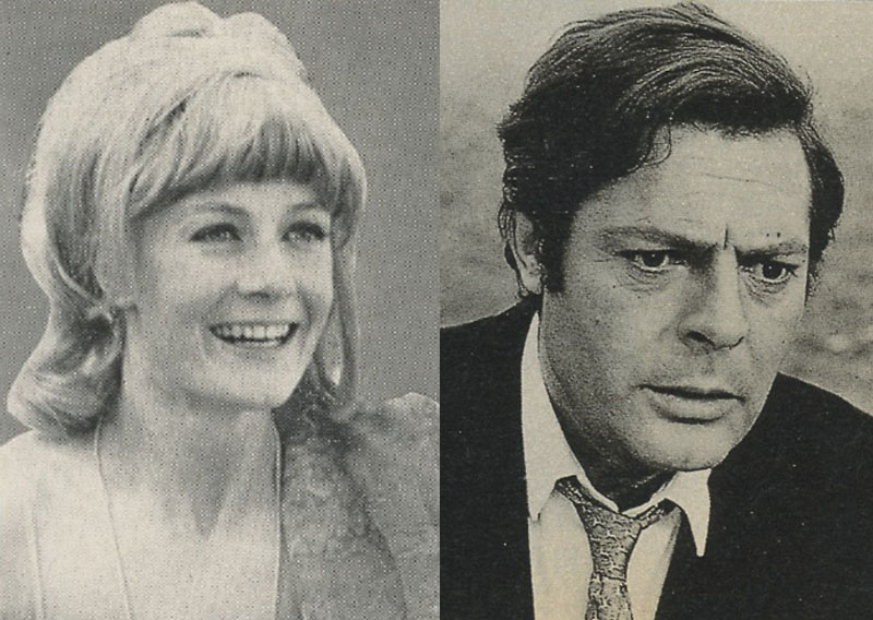 Vanessa Redgrave e Marcello Mastroianni