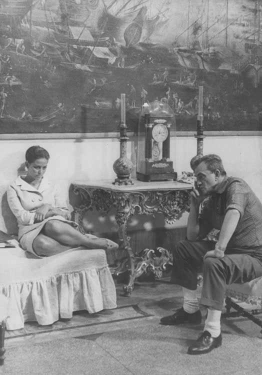 Claudia Cardinale e Luchino Visconti