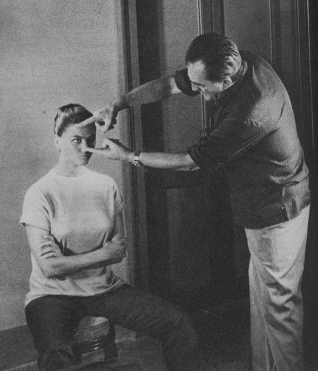 Claudia Cardinale e Luchino Visconti