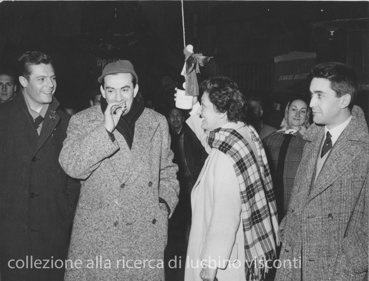 Marcello Mastroianni, Luchino Visconti Suso Cecchi D'Amico, Franco Cristaldi